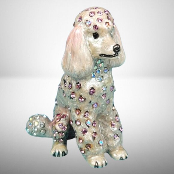 Jay Strongwater Other - Jay Strongwater Seating Poodle Dog Mini Figurine with Swarovski Crystals